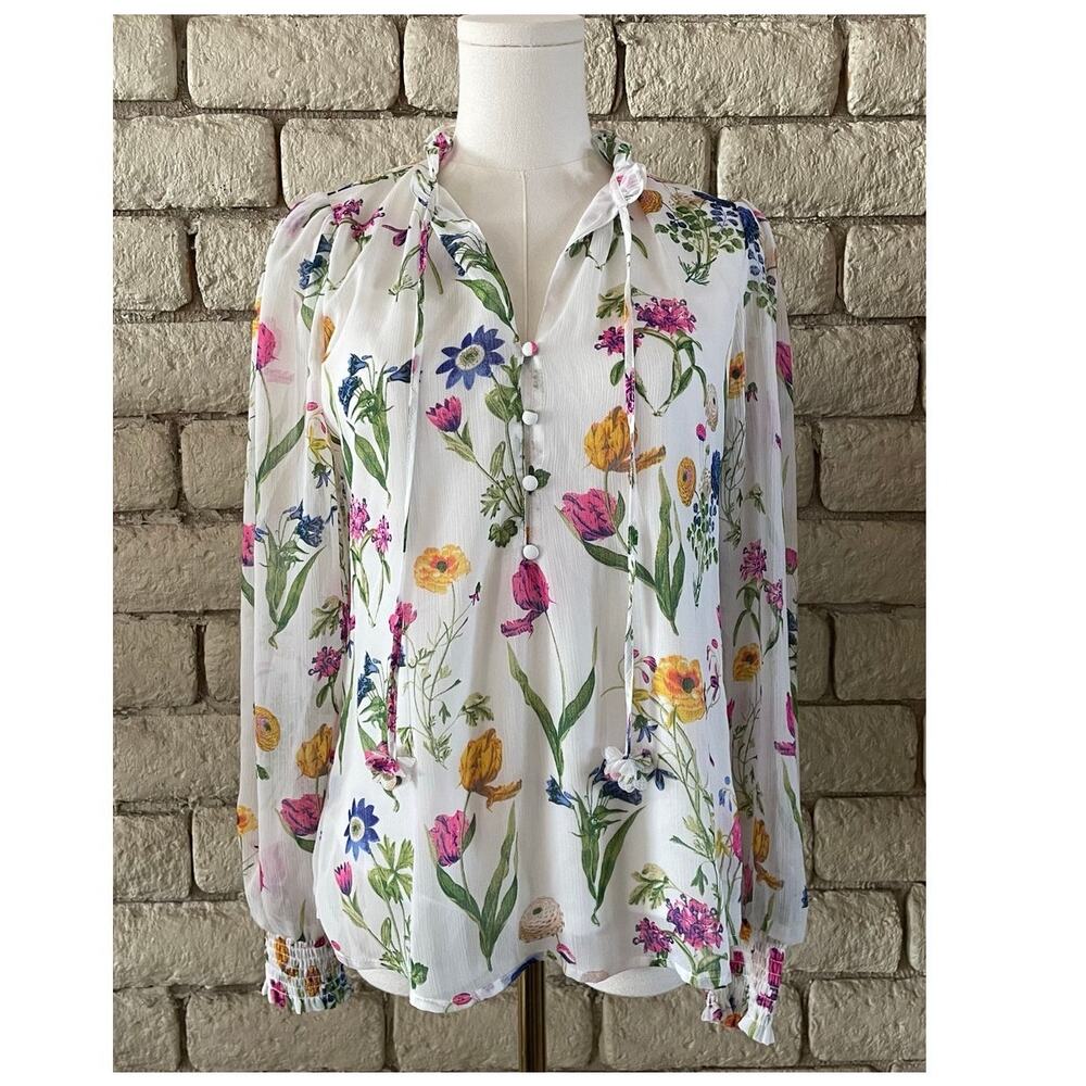 Joie Long Sleeve Floral Blouse Size XS - Garden Party Spring‎ Summer Top